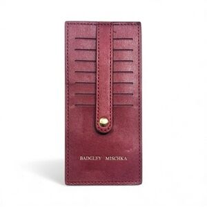 Badgley Mischka Plum Card Holder with Gold Accent (Factory Sealed)